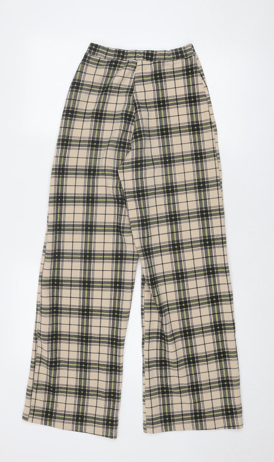 Womens UK Size 4 PRETTYLITTLETHING Regular Fit Beige Trousers