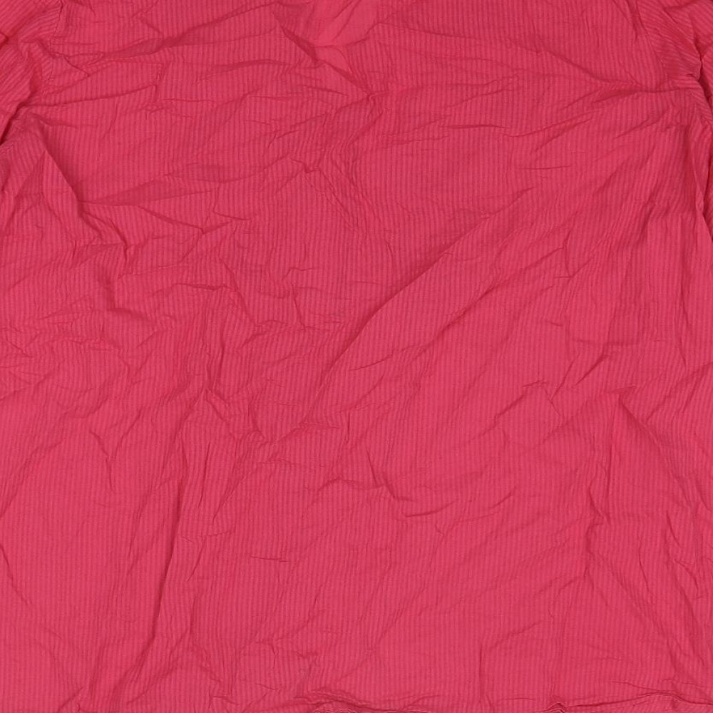 Womens UK Size 16 JD Williams Pink Basic Button-Up