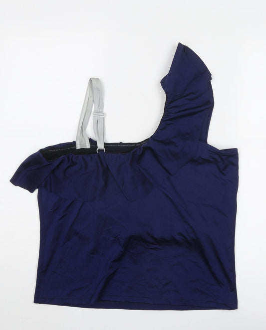 Womens UK Size 24 ASOS Blue Basic Blouse