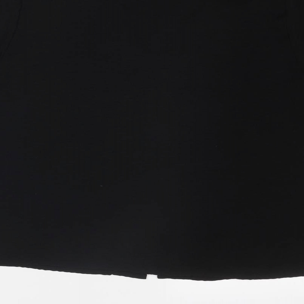 Womens UK Size 18 New Look Black Basic Button-Up