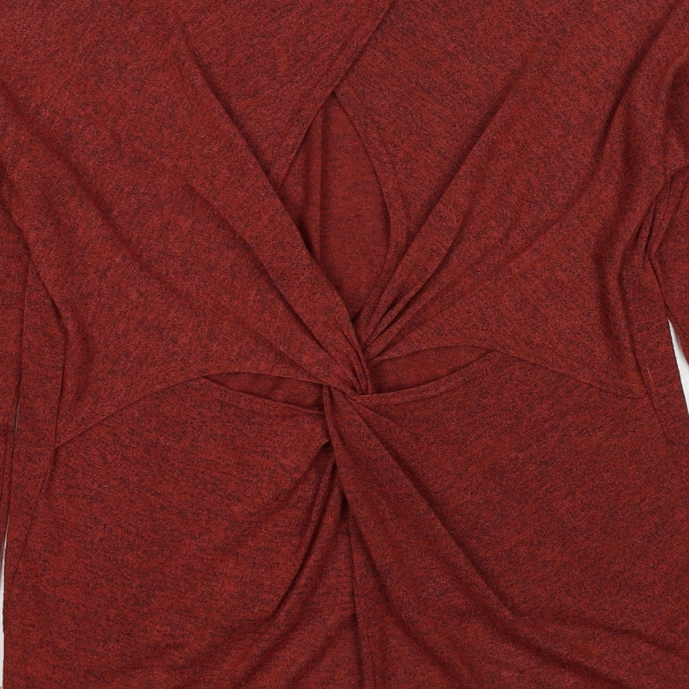 Womens UK Size 8 Miss Selfridge Brown Pullover Jumper