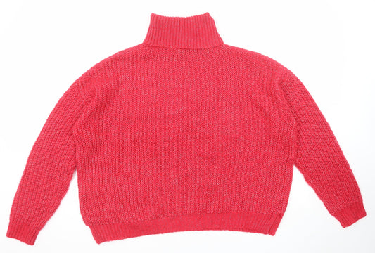Womens UK Size L Missguided Pink Pullover Jumper