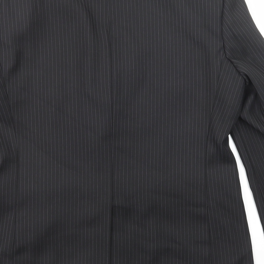 Mens UK Size 42 Greenwoods Regular Black Suit Jacket