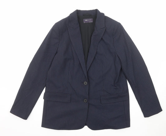 Womens UK Size 12 Marks and Spencer Regular Blue Suit Jacket