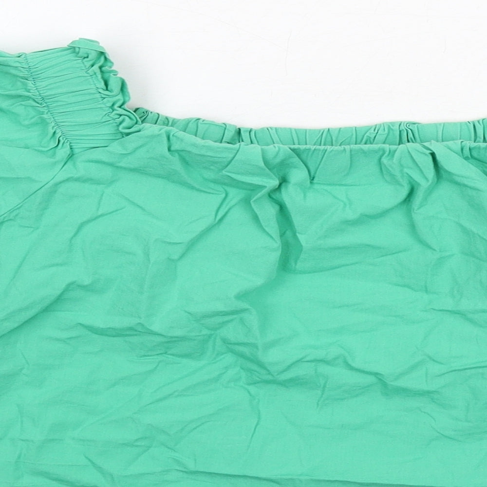 Womens UK Size 14 New Look Green Basic Blouse