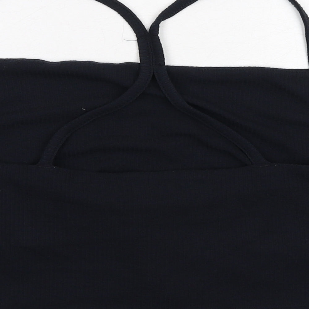 Womens UK Size 18 USA Pro Black Cropped Tank