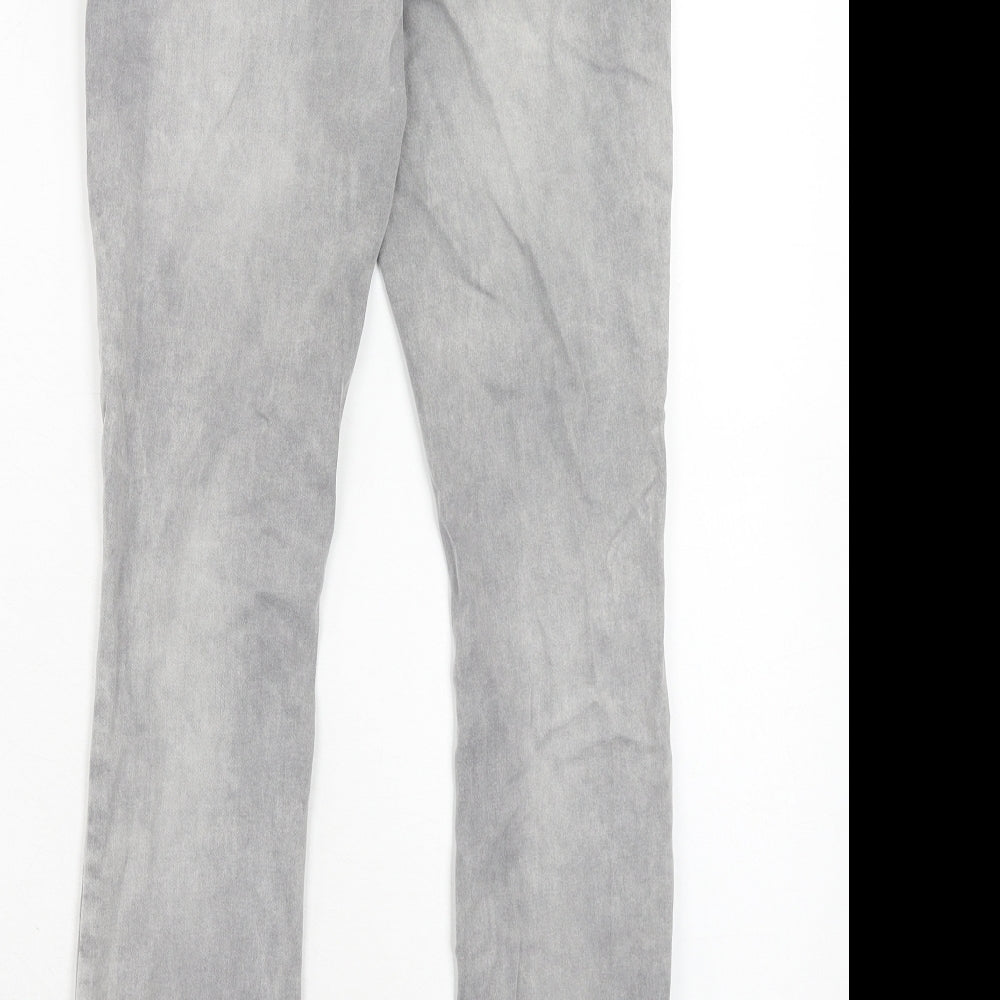 Only Womens Grey Cotton Skinny Jeans Size 25 in L32 in Regular Zip