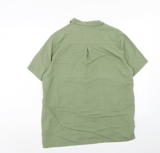 Womens UK Size 16 Damart Green Basic Button-Up