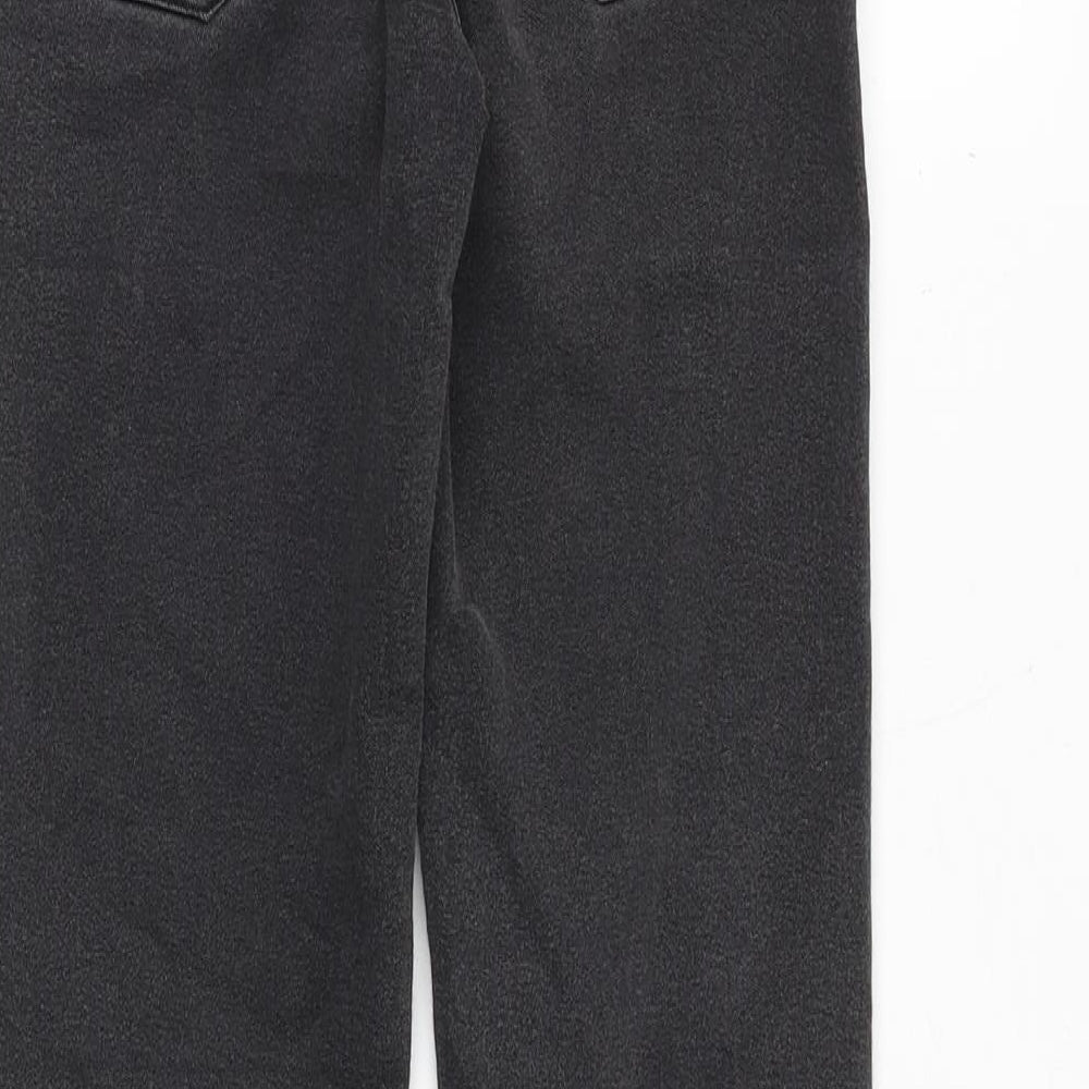 Zara Womens Grey Cotton Skinny Jeans Size 26 in Regular Zip