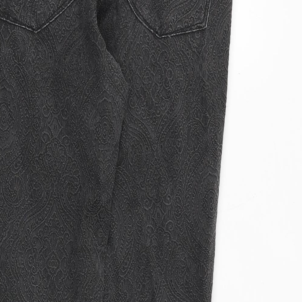 Womens UK Size 10 H&M Regular Fit Skinny Grey Jeans