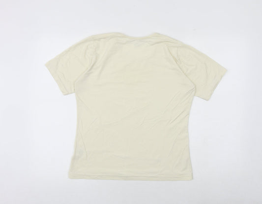 Womens UK Size 14 TCM Ivory Basic T-Shirt