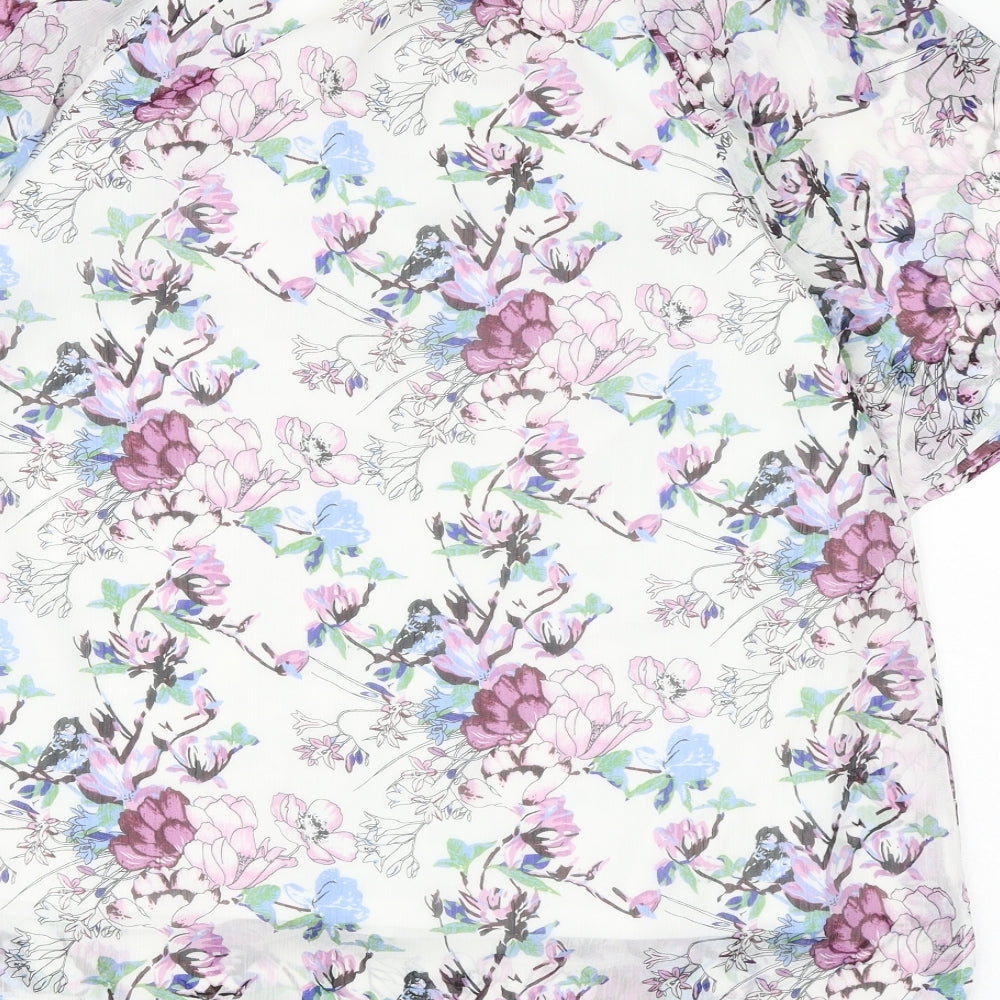 Womens UK Size 12 Damart White Basic Blouse