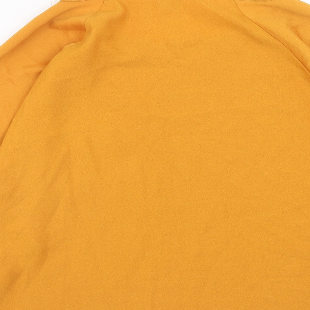 Womens UK Size 10 River Island Orange Basic Blouse