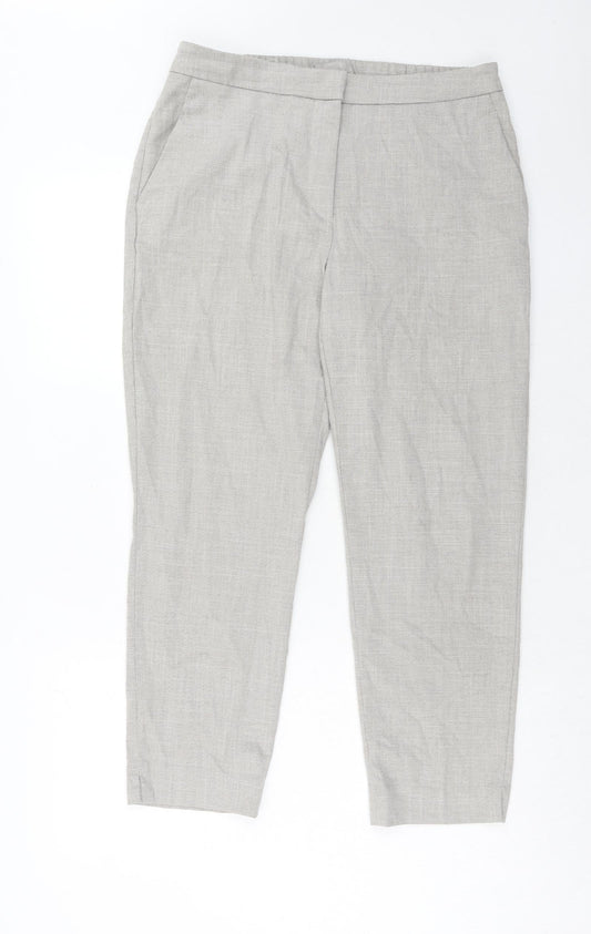 Womens UK Size 14 H&M Regular Fit Grey Trousers