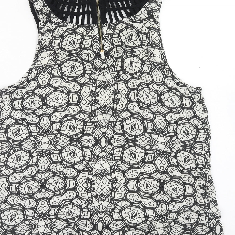 Womens UK Size 14 New Look Black Basic Blouse