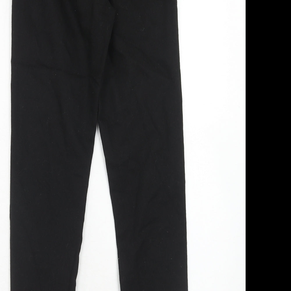 Womens UK Size 10 H&M Regular Fit Black Trousers