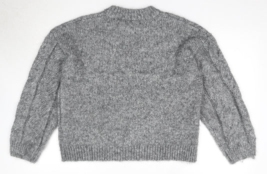 Womens UK Size M Marks and Spencer Grey Pullover Jumper