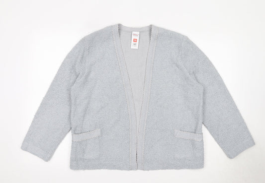 Womens UK Size 14 St Michael Grey Cardigan Jumper