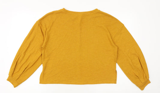 Womens UK Size S H&M Yellow Basic Blouse