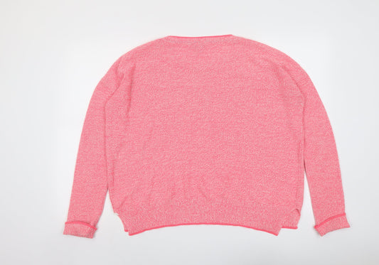 Womens UK Size 10 Topshop Pink Pullover Jumper
