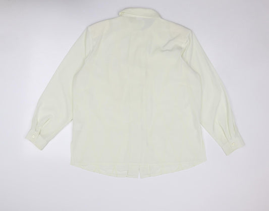 Womens UK Size 20 Damart Ivory Basic Button-Up