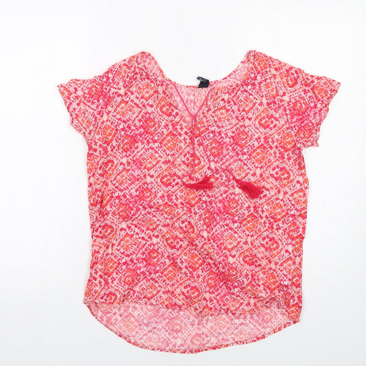 Womens UK Size S Gap Pink Basic Blouse