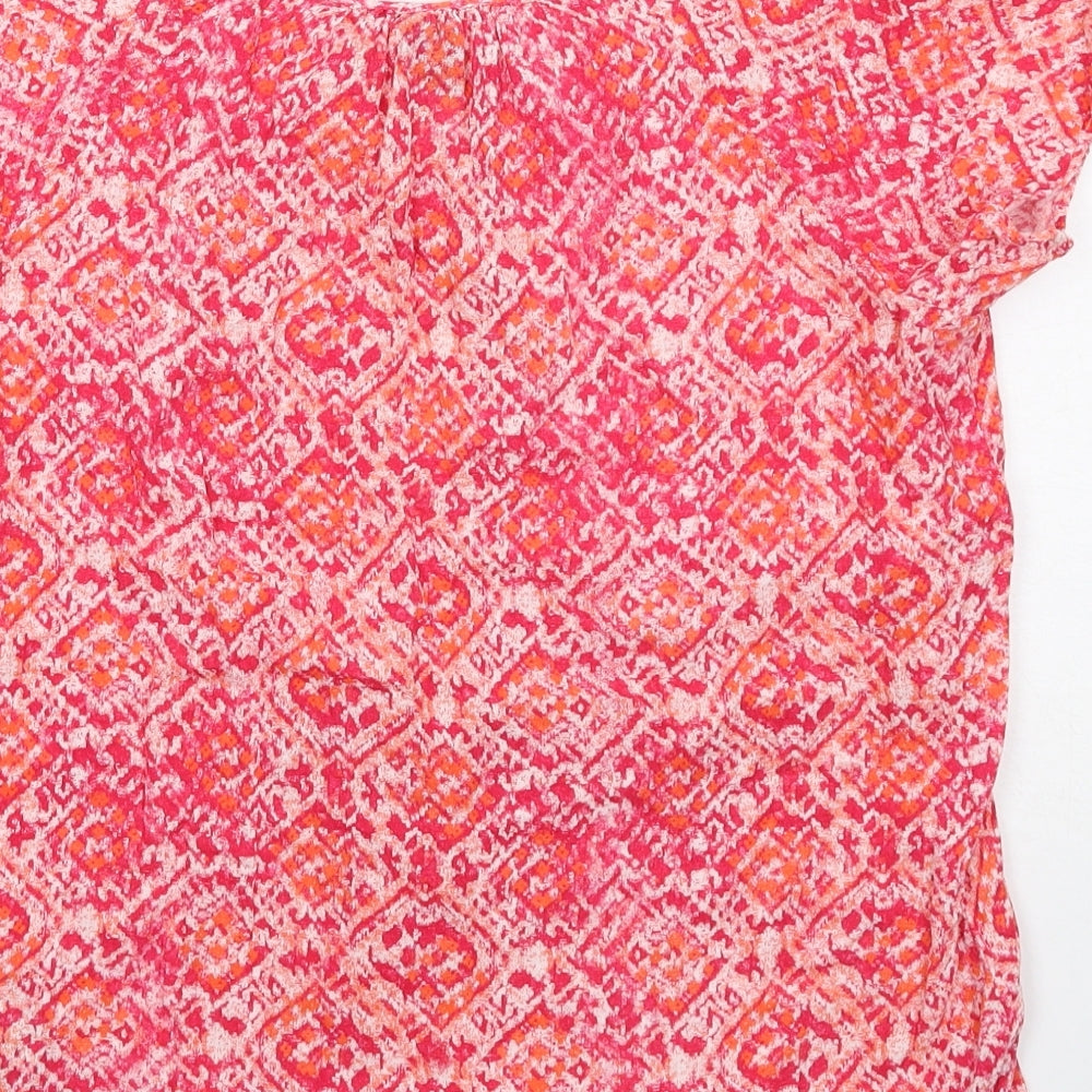 Womens UK Size S Gap Pink Basic Blouse