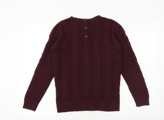 Womens UK Size 8 Marks and Spencer Purple Pullover Jumper
