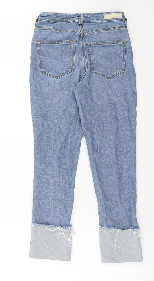 TOM TAILOR Womens Blue Cotton Skinny Jeans Size 25 in Regular Button