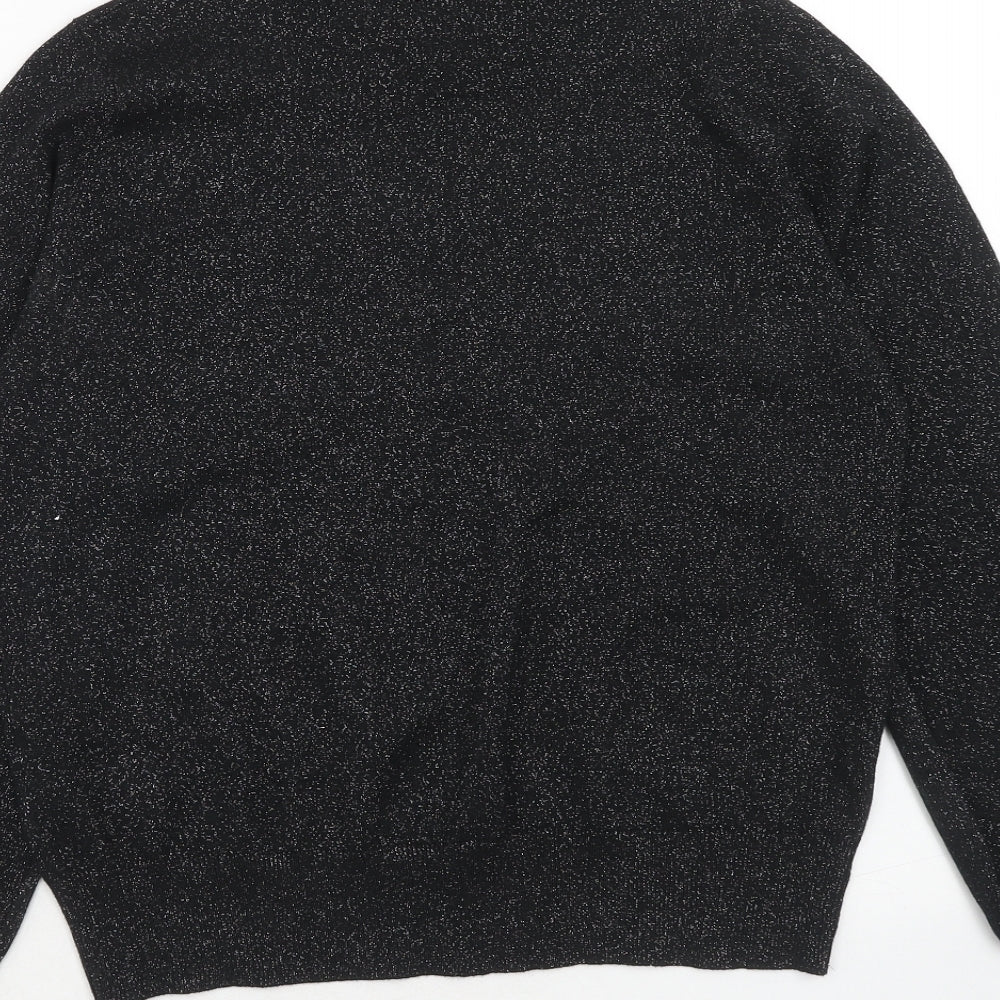 Womens UK Size S Marks and Spencer Black Pullover Jumper