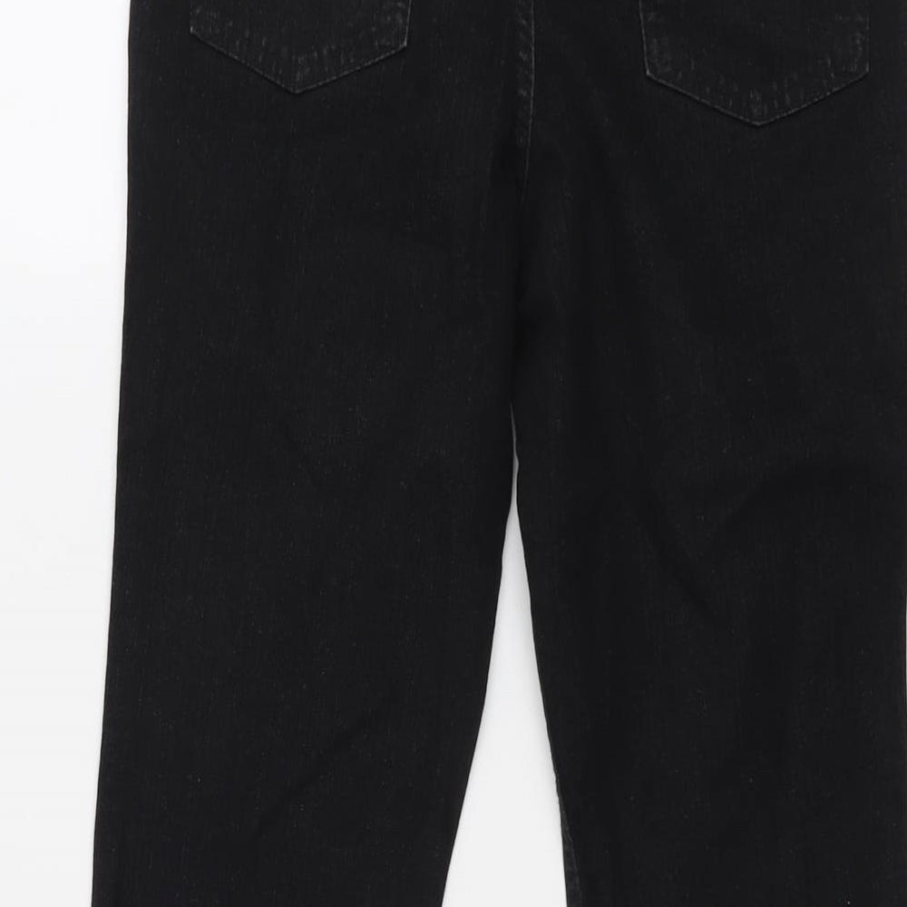 Womens UK Size 10 Marks and Spencer Regular Fit Straight Black Jeans