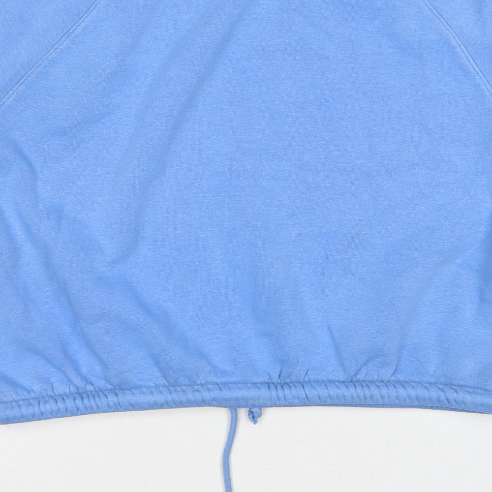 H&M Womens Blue Cotton Pullover Sweatshirt Size S Pullover - Drawstring Waist