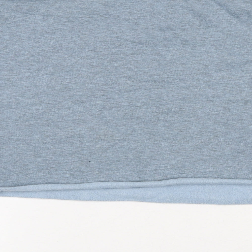 H&M Womens Blue Cotton Pullover Sweatshirt Size M - Grateful & Honest, Cropped