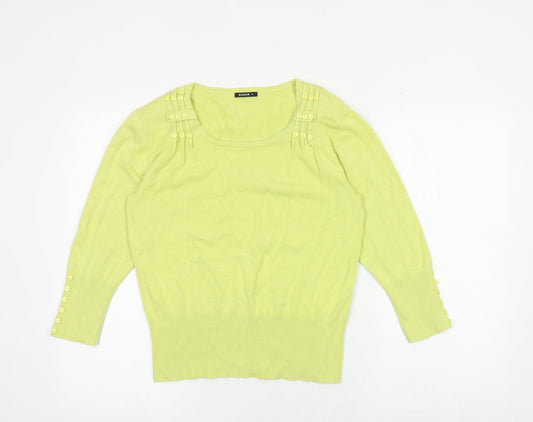 Womens UK Size 10 Roman Yellow Pullover Jumper