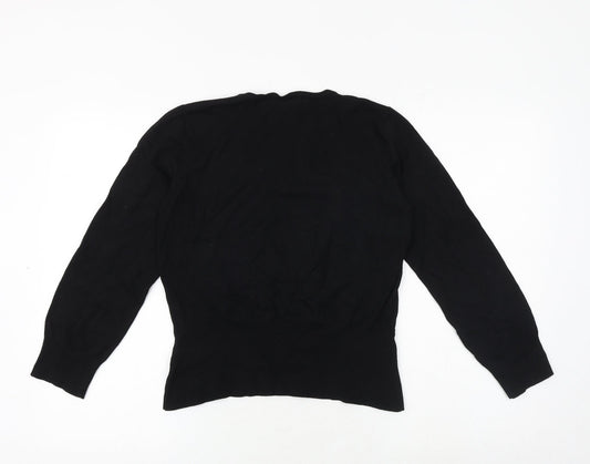 Womens UK Size 12 Nightingales Black Pullover Jumper