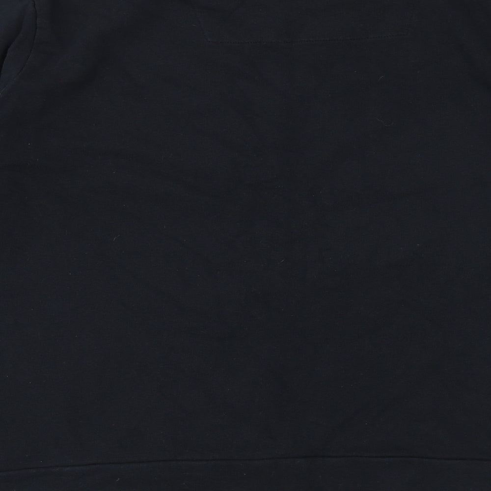 Threadbare Mens Black Cotton Pullover Sweatshirt Size L - Unisex Sleigh Bells Bling