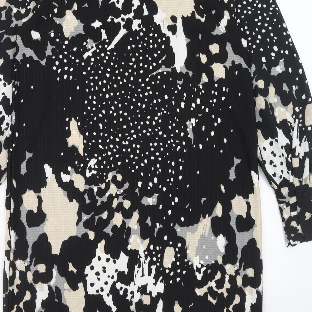 NEXT Womens Multicoloured Animal Print Polyester Sheath Size 12 Boat Neck Pullover