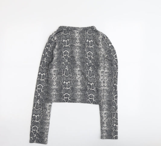 Womens UK Size S Zara Grey Pullover Jumper