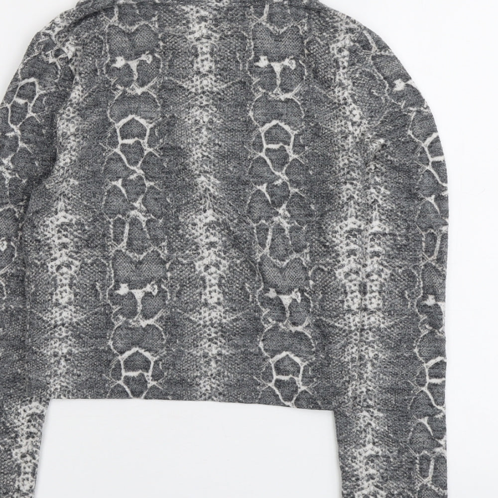 Womens UK Size S Zara Grey Pullover Jumper