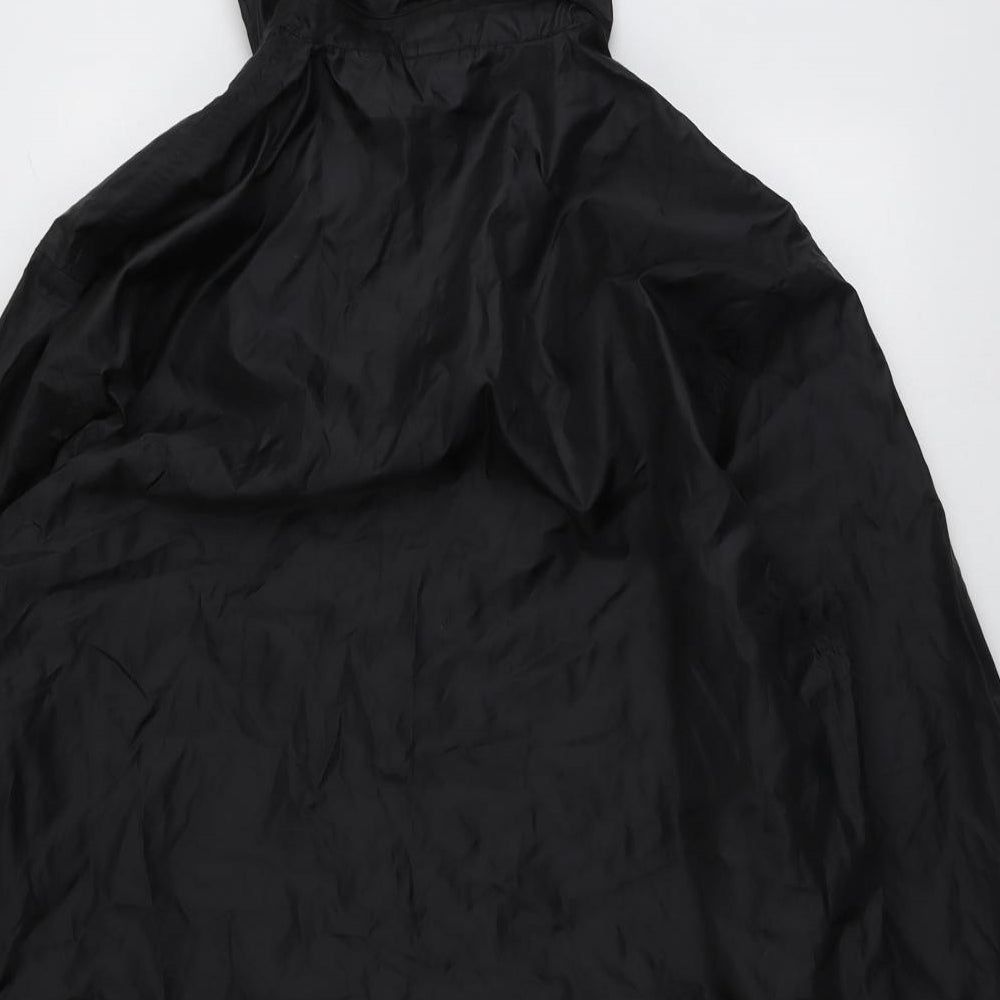 Mens UK Size 2XS Cotton Traders Black Rain Coat