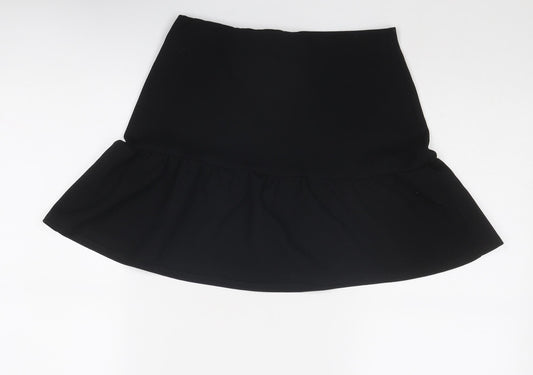 21 Saints Womens Black Polyester Swing Skirt Size 26 in