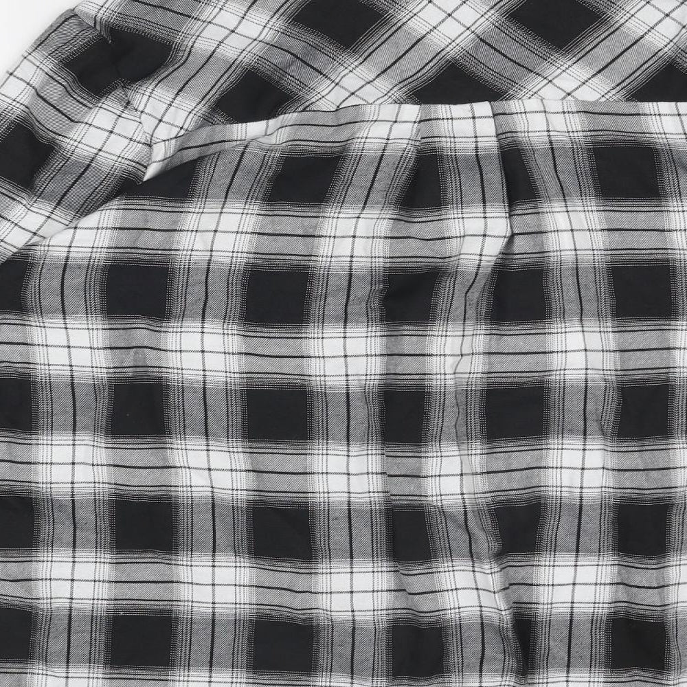 Womens UK Size 8 New Look Grey Basic Button-Up