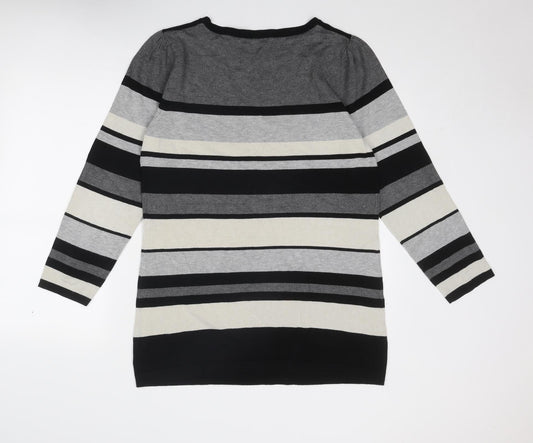 Womens UK Size 2XL M&Co Grey Pullover Jumper