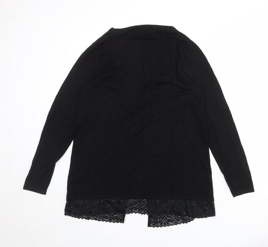 Womens UK Size 14 Savoir Black Cardigan Jumper