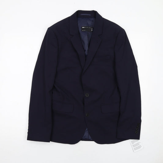 Mens UK Size 36 ASOS Regular Blue Suit Jacket