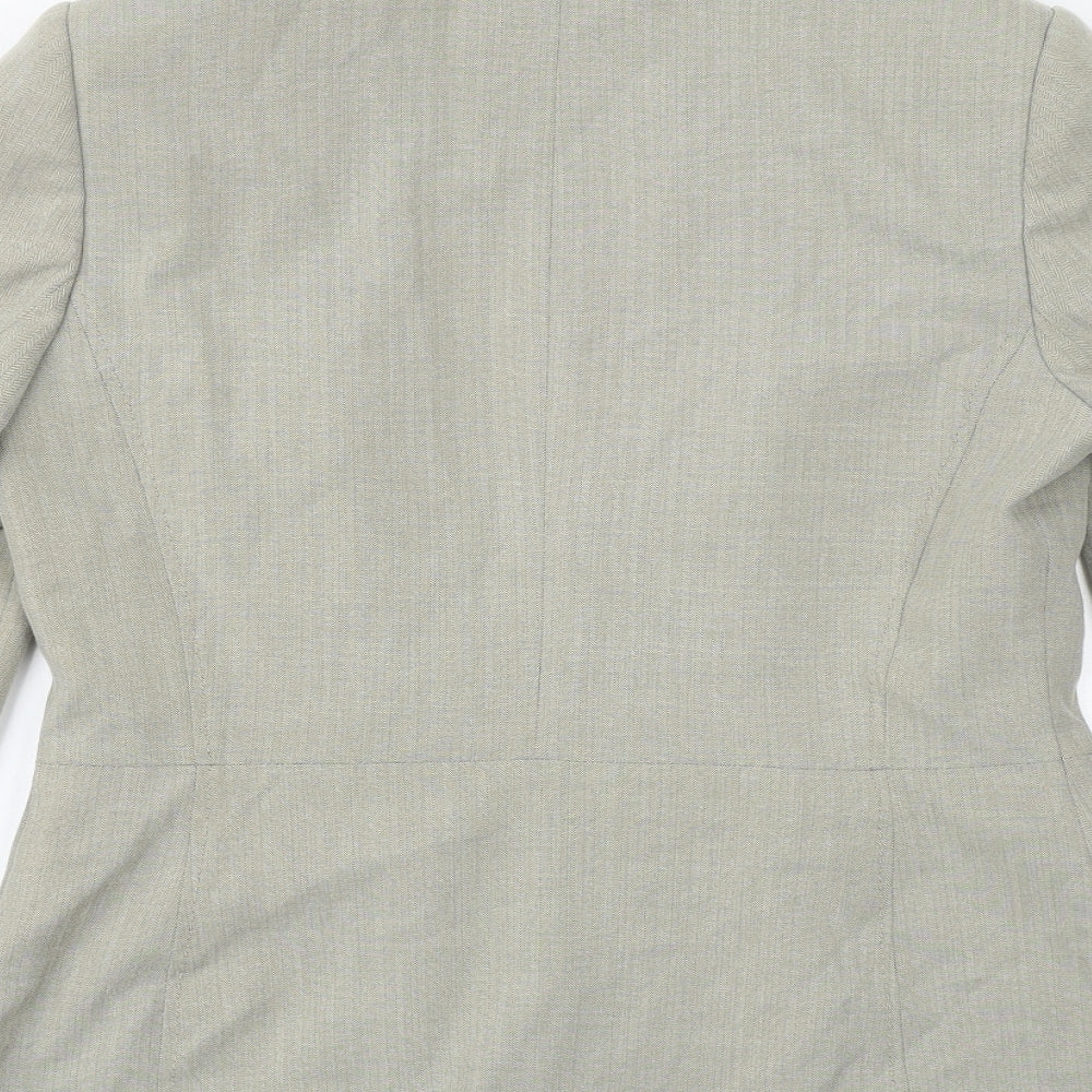 Autonomy Womens Beige Polyester Jacket Blazer Size 12