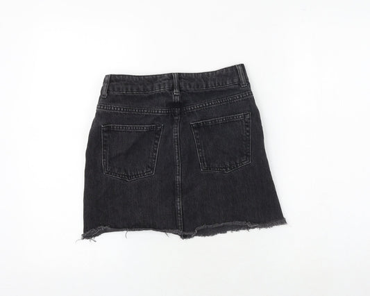 Womens UK Size 6 Topshop A-Line Denim Skirt
