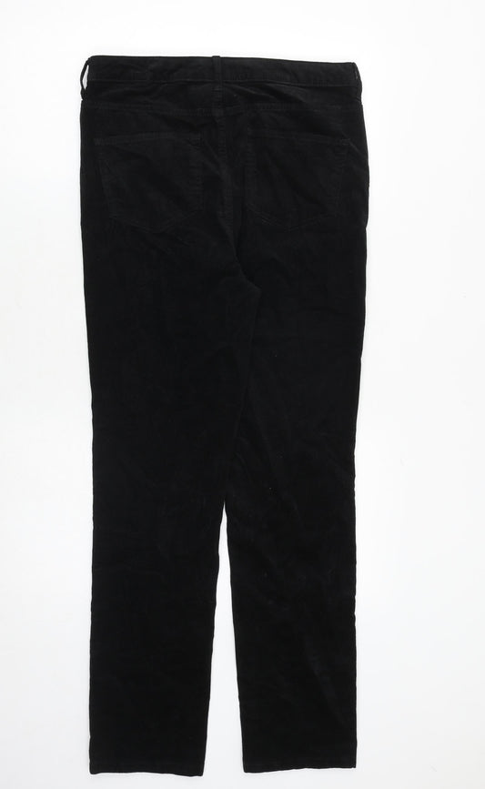 Womens UK Size 32 in Marks and Spencer Regular Fit Black Trousers
