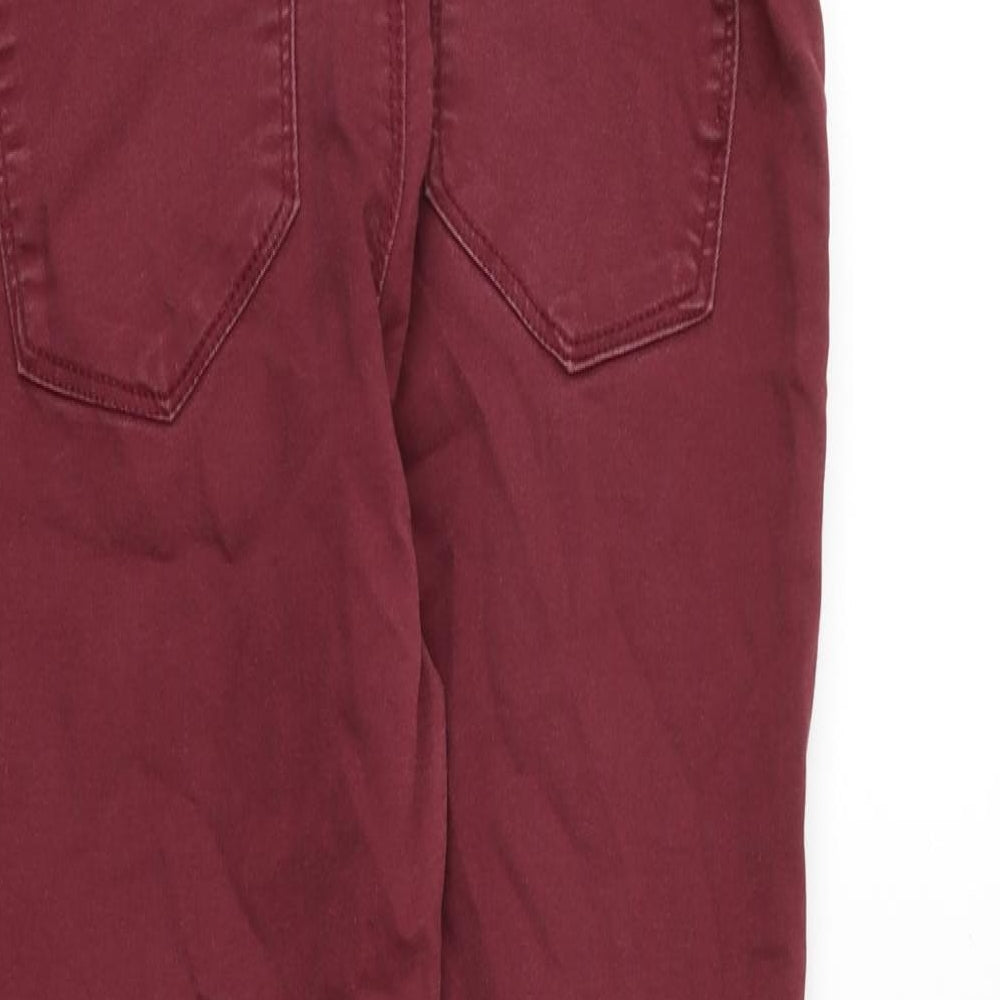 Womens UK Size M VERO MODA Regular Fit Skinny Red Jeans