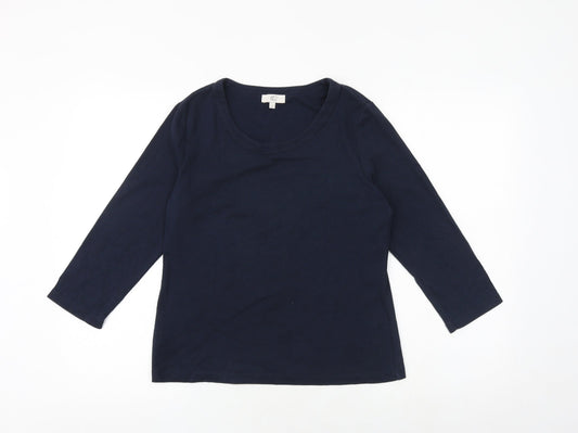 Womens UK Size M CC Blue Basic T-Shirt